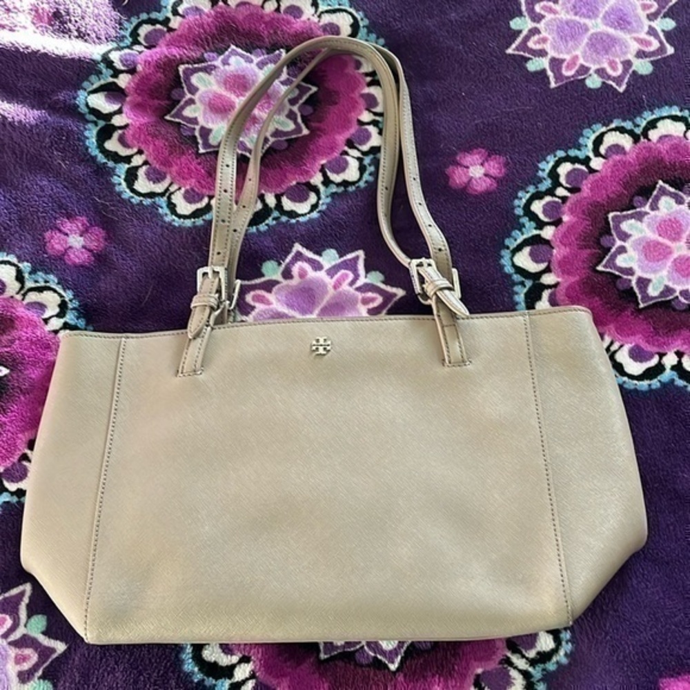 Tory Burch Tan Leather Tote Bag